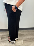 Scalloped Hemline Pants