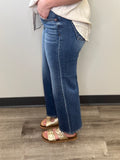 Tummy Control Mid-Rise Crop Wide Leg Jean