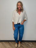 High Rise Mild Barrel Jean