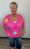 Lightweight Flower Patch Sweater