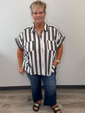 Short Sleeve Stripe Top