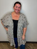 Gauze Ruffle Duster Kimono