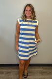 Striped Terry Mini Dress