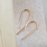 Open Arc Dangle Earrings, 14k Gold Fill & Sterling Silver