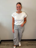 Stripe Drawstring Pant