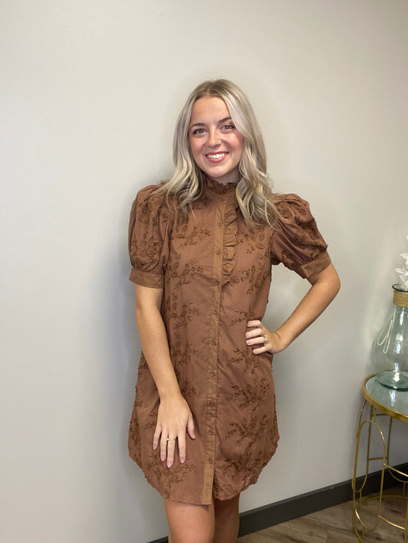 3D Fall Floral Dress