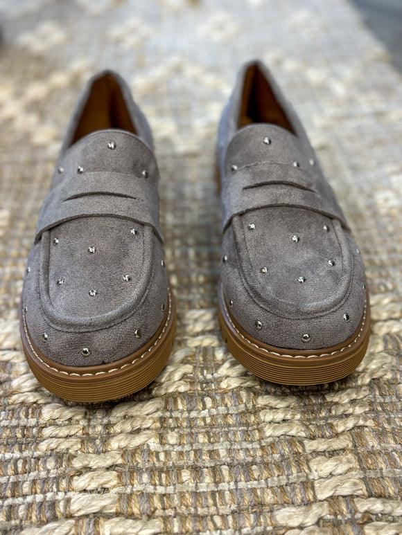 Corky's Light Gray Stud Muffin Shoe