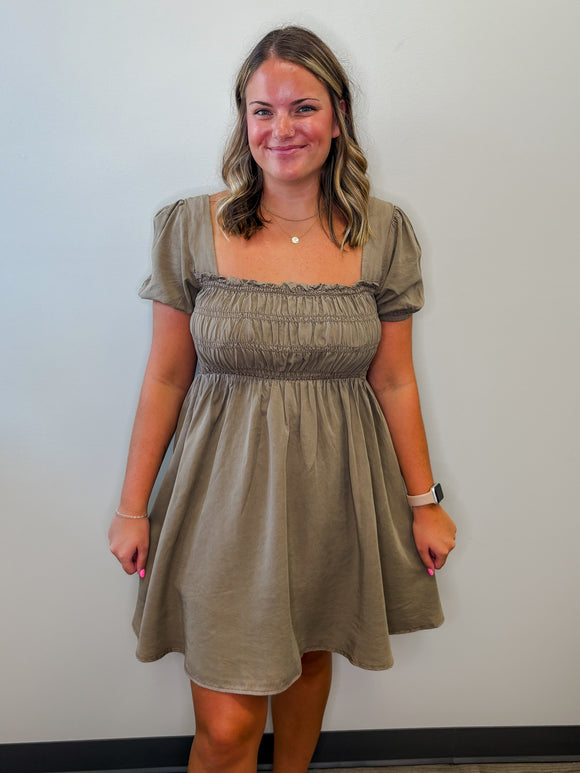 Chambray Mini Dress