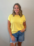Ribbed Pocket Tee
