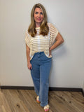 Embroidered Hem Pant