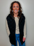 Quilted Vest with Hood