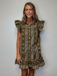 Mocha bloom Dress