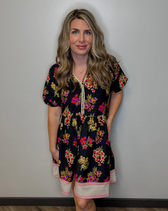 Print Mix Dress