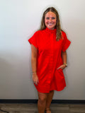 Sleek Button Dress