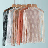 Semi Sheer Mesh Top