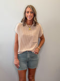 Ribbed Pocket Tee