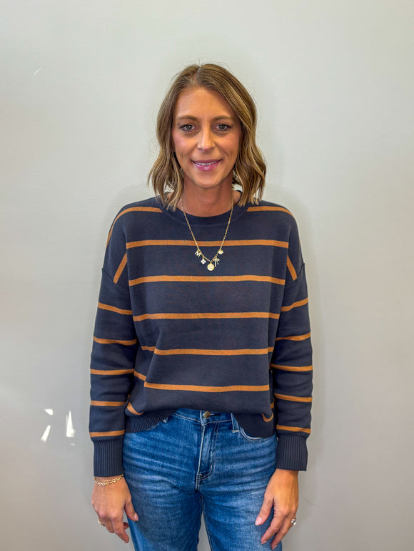 Stripe Crewneck Sweater