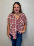 Washed Short Sleeve Flannel