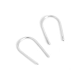 Open Arc Earrings - Minimalist, Hypoallergenic, Waterproof