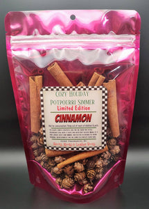 Cozy Holiday Simmering Potpourri- Cinnamon. 4 oz.