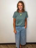 Pin Stripe Denim Pant