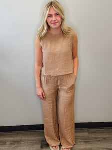 High Waist Drawstring Pant