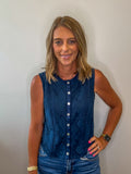 Lace Button Up Vest