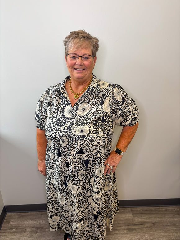Perfect Abstract Print Dress