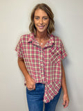 Washed Short Sleeve Flannel