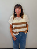 Stripe Boxy Knit Top