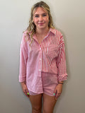 Striped Oversized Set