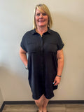 Short Sleeve Button Down Dress