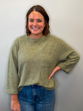 Cuffed 3/4 Sleeve Top