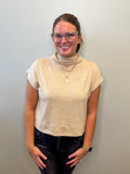 Solid Mock Neck Top