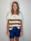 Stripe Boxy Knit Top