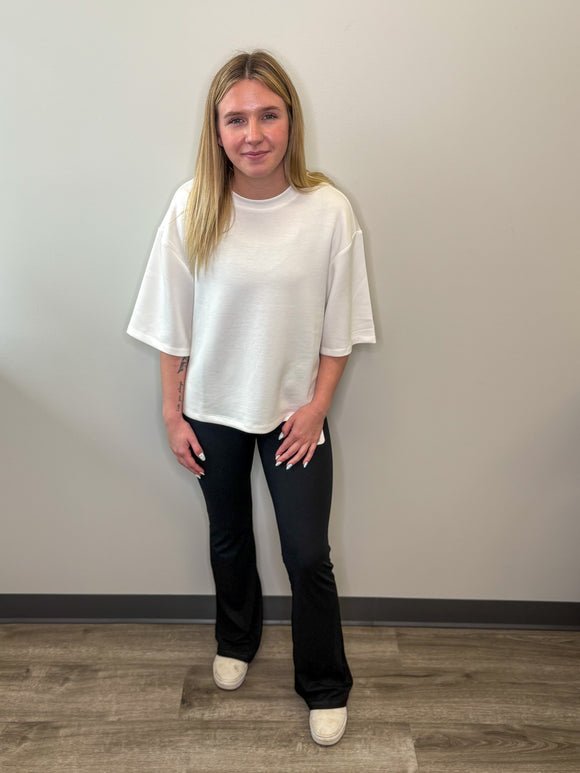 Ribbed Flare Yoga Pants