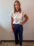 Faux Suede Wide Leg Pant