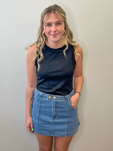 Cargo Denim Skirt