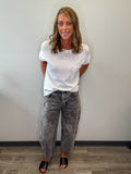 Grey WIde Leg Denim Jean