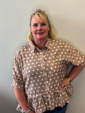 The Ruffled Polka Dot Top