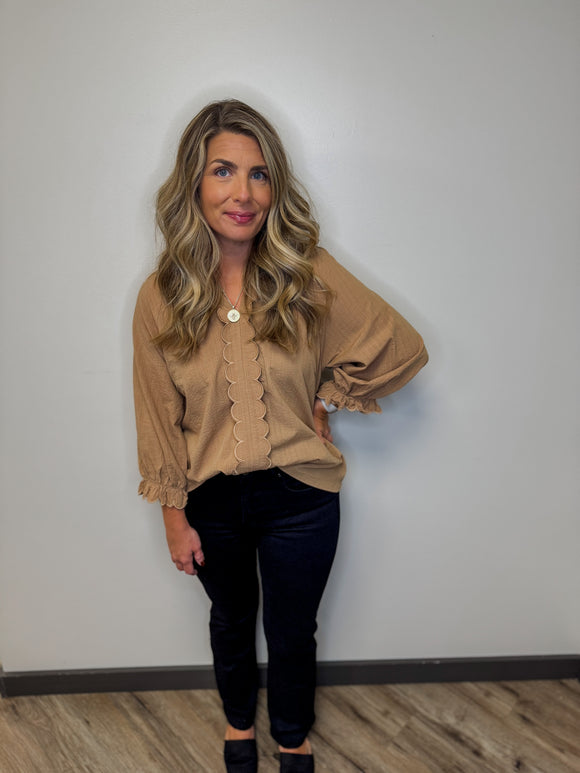 Tummy Control High Rise Crop Straight Jean