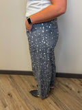 Print Barrel Pants