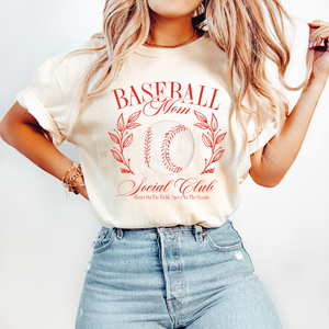 Baseball Mom Social Club- Women's Graphic T-shirt