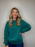 Mineral Wash Detail Hoodie