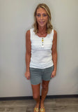 Back Pocket Embroidery Shorts
