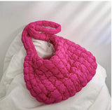 Large Quilted Puff Tote