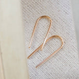 Open Arc Earrings - Minimalist, Hypoallergenic, Waterproof