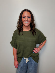 Round Neck Dolman Top