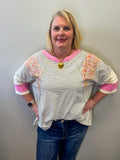 Stripe Print Top