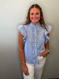Striped Ruffle TOp